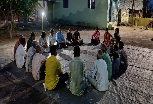 Meeting with Village Development Committee members
